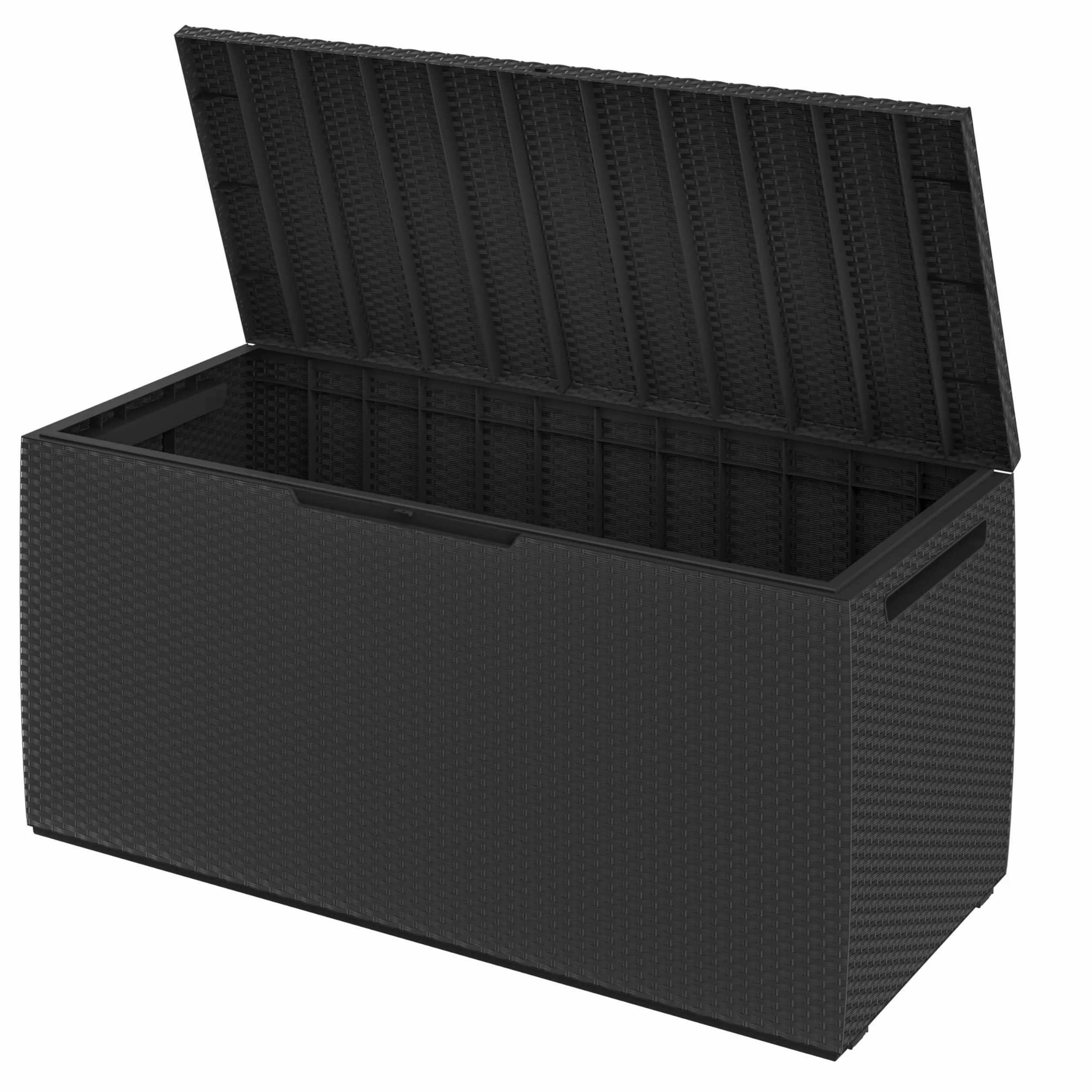 Deuba Keter Box Contenitore Marvel Plus 220kg in Rattan con Maniglie Smart Click System Cassapanca da Giardino Esterno