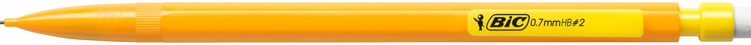 BIC Matic Fun Matite Grafite HB a Scatto con Gomma, Confezione da 12, Cancelleria