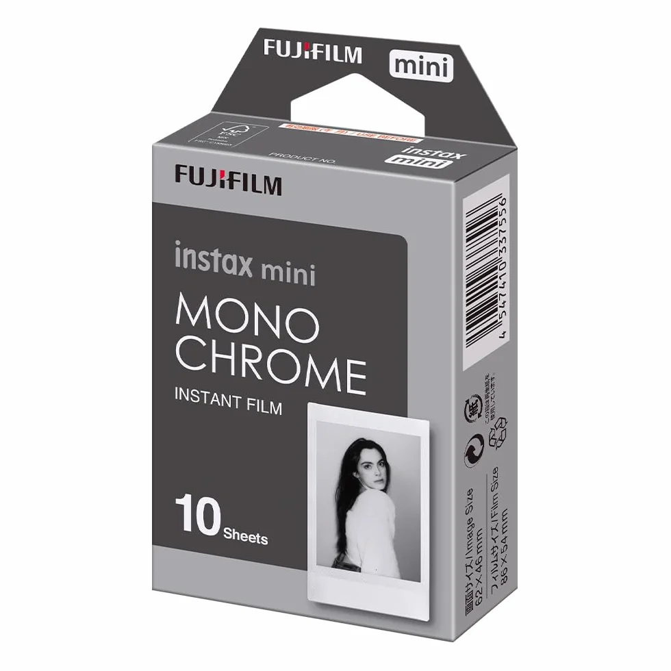 Fujifilm instax mini Film Pellicola Istantanea 46x62 mm 10 shot Monochrome