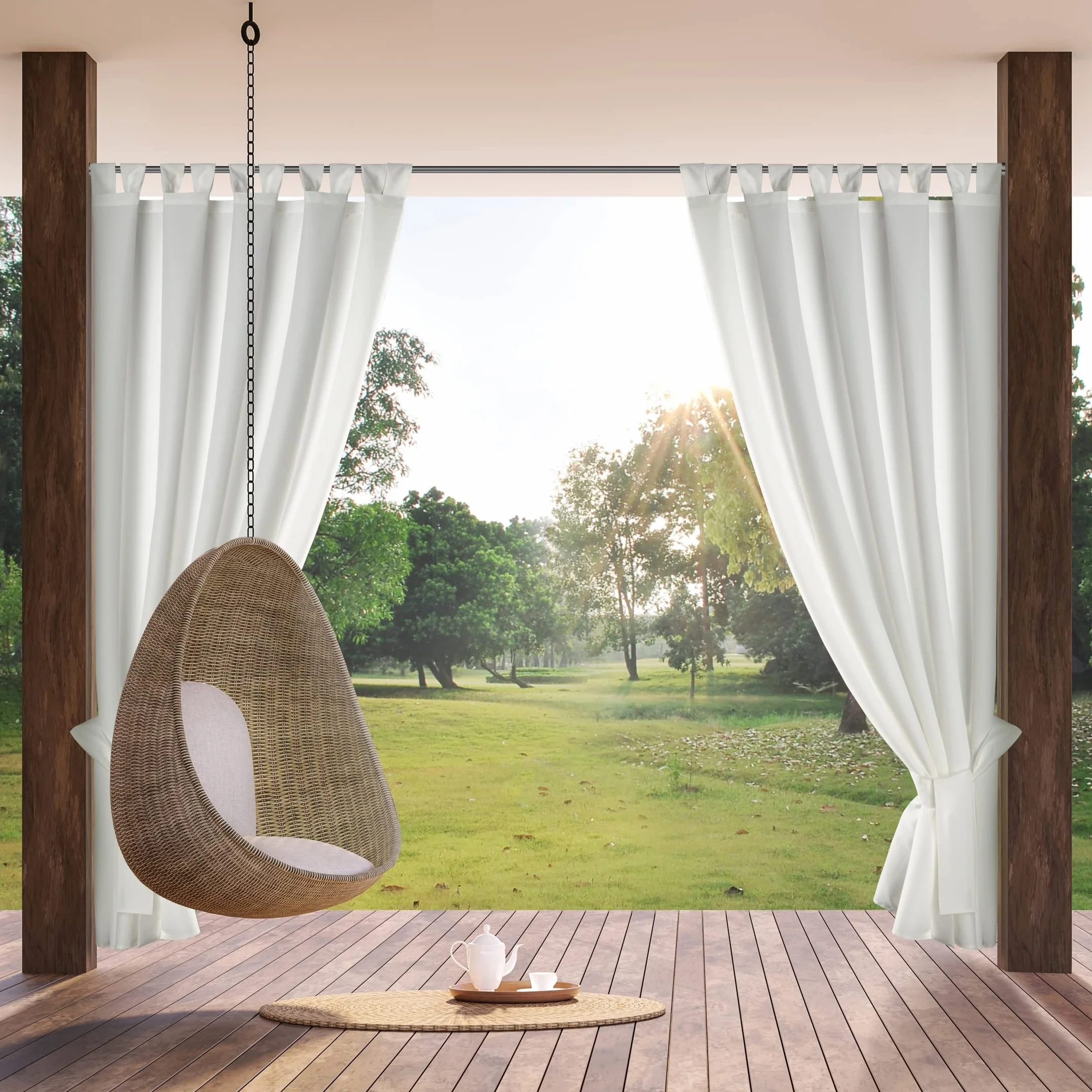 Eurofirany GARDEN Tenda Esterni Impermeabile 155x200 cm Bianco