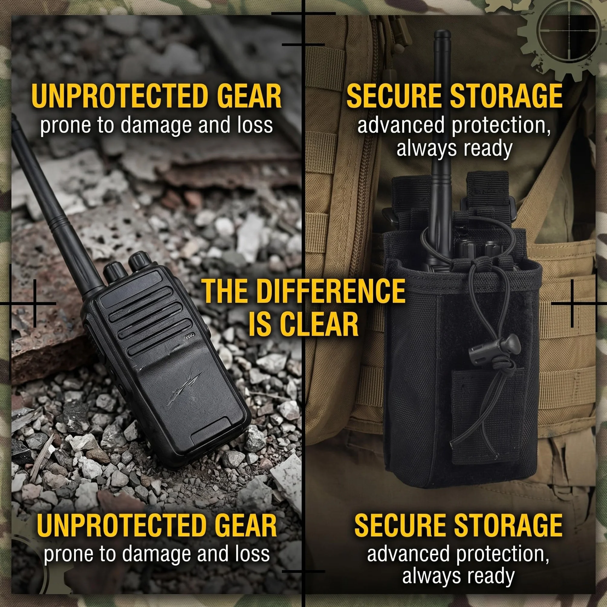 Porta Radio Da Cinturone Molle Custodie Per Walkie-talkie