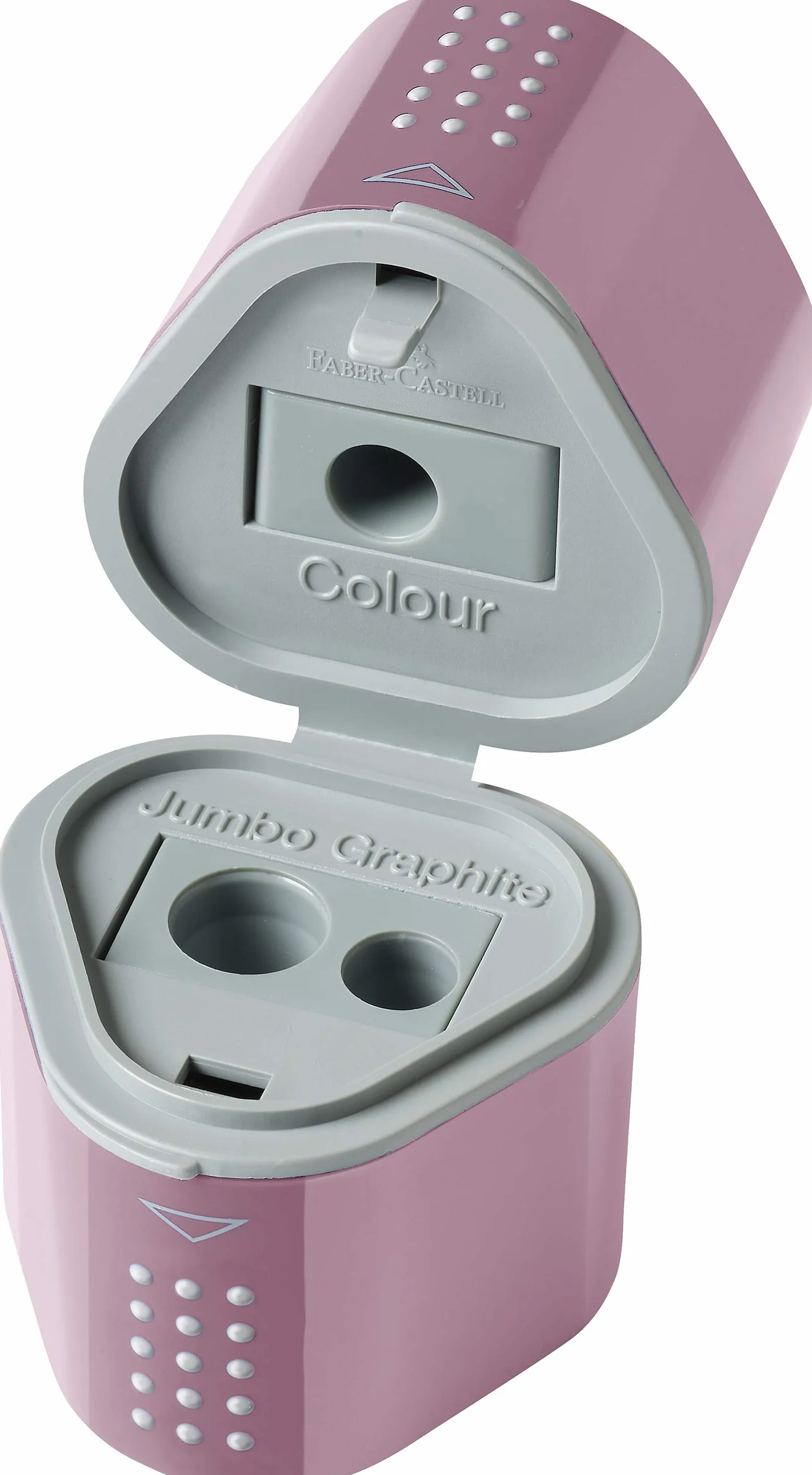 Faber-Castell 183804 Affilatrice tripla Grip rosa shadows 1 pezzo