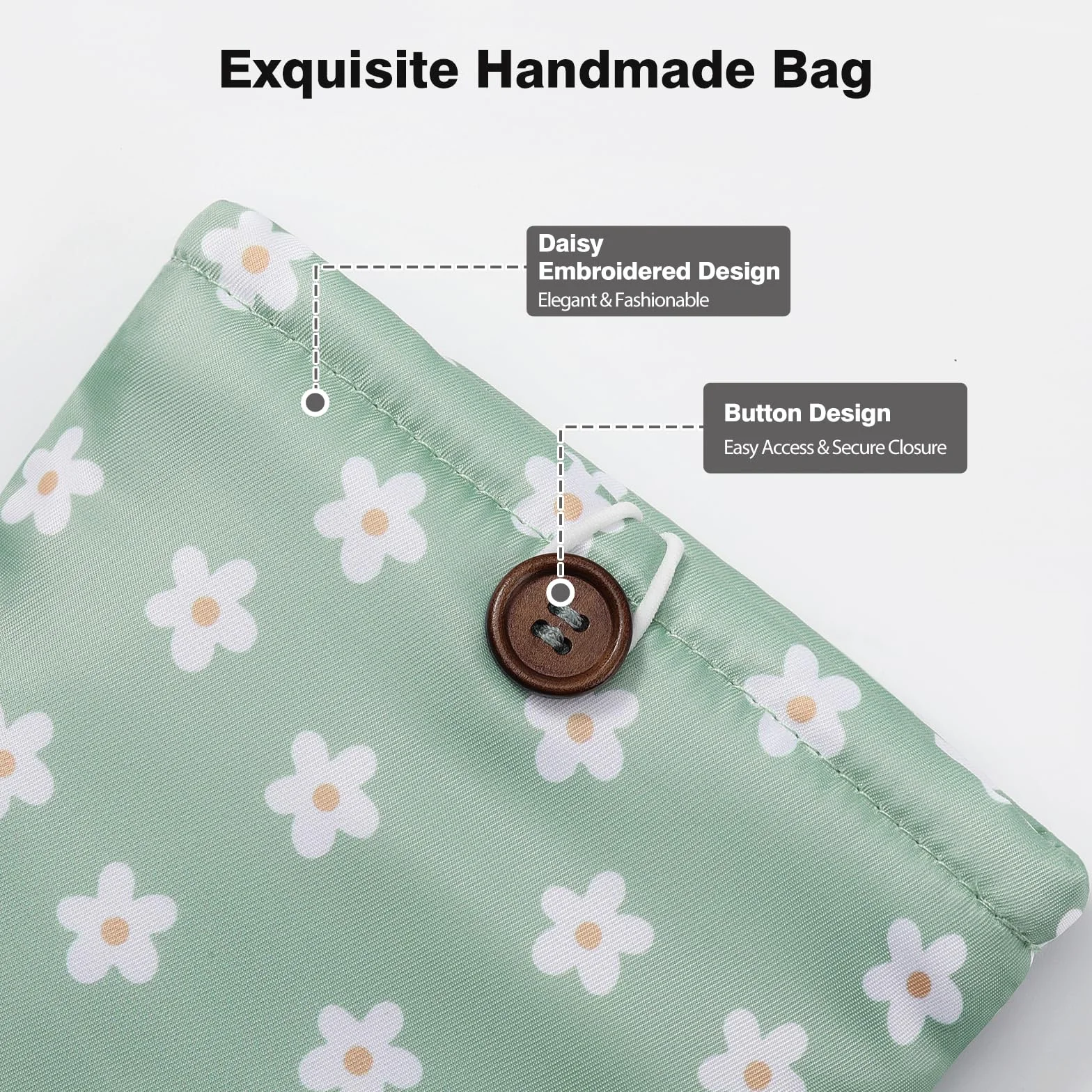 MoKo Fiori Verdi Imbottito Sleeve Pouch per Kindle Colorsoft Paperwhite 12° Gen 2024 Oasis Voyage Kobo eReader 6-7 Pollici