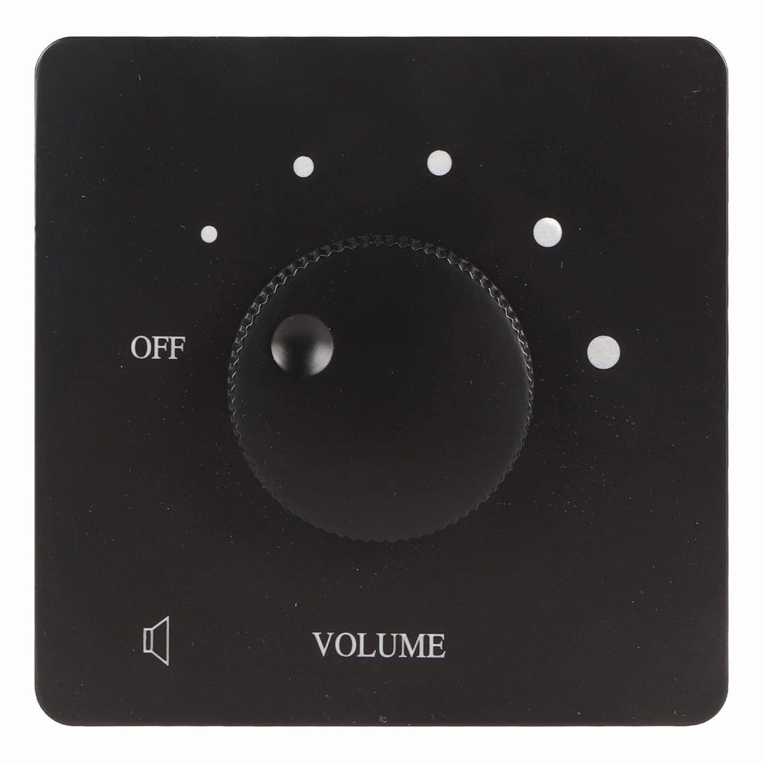 VBESTLIFE 50 W Controllo del Volume a Parete per Altoparlanti Domestici, Manopola di Sintonia a 5 Marce (BLACK)