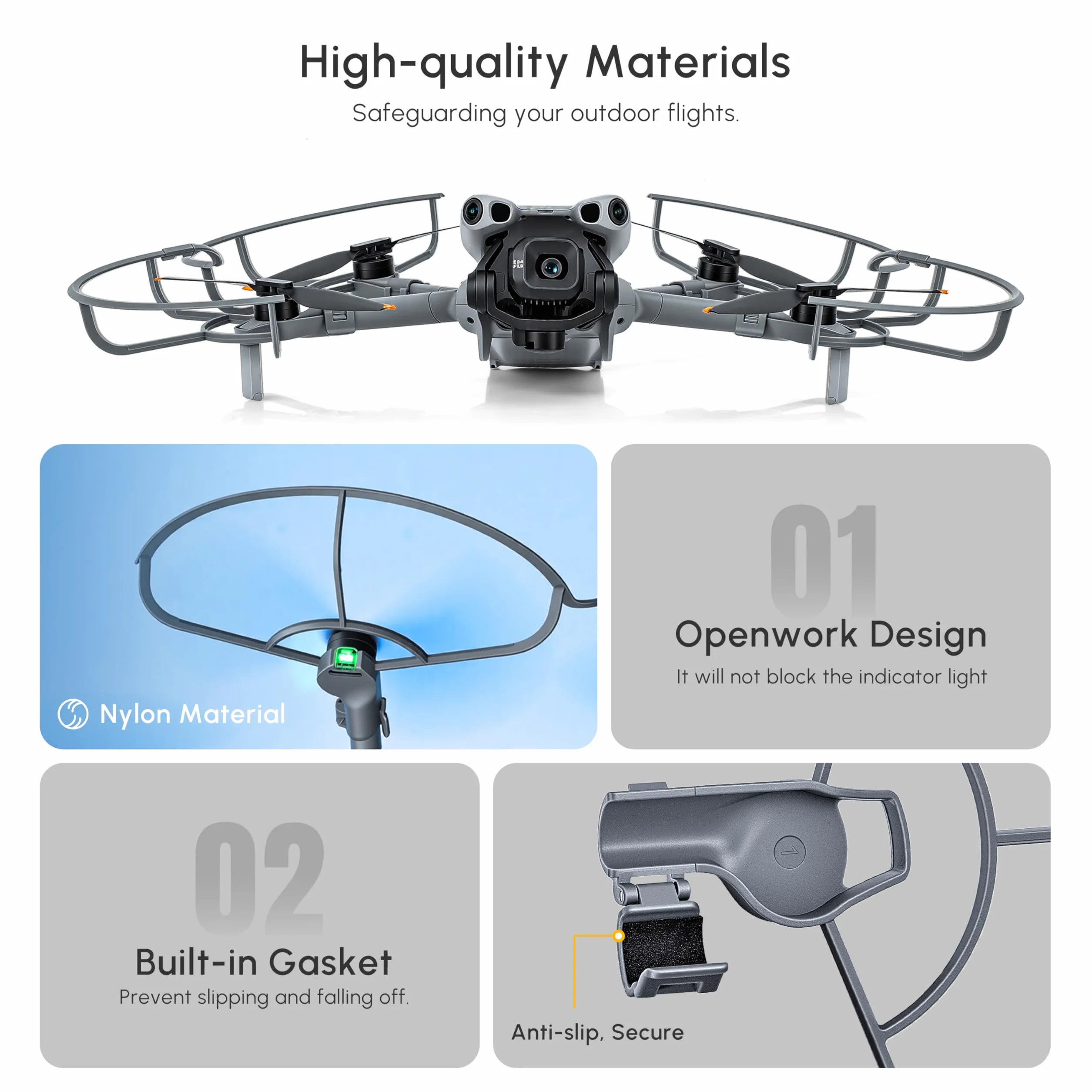STARTRC protezione elica per DJI Mini 5 Pro, anti-collisione, chiusura rapida