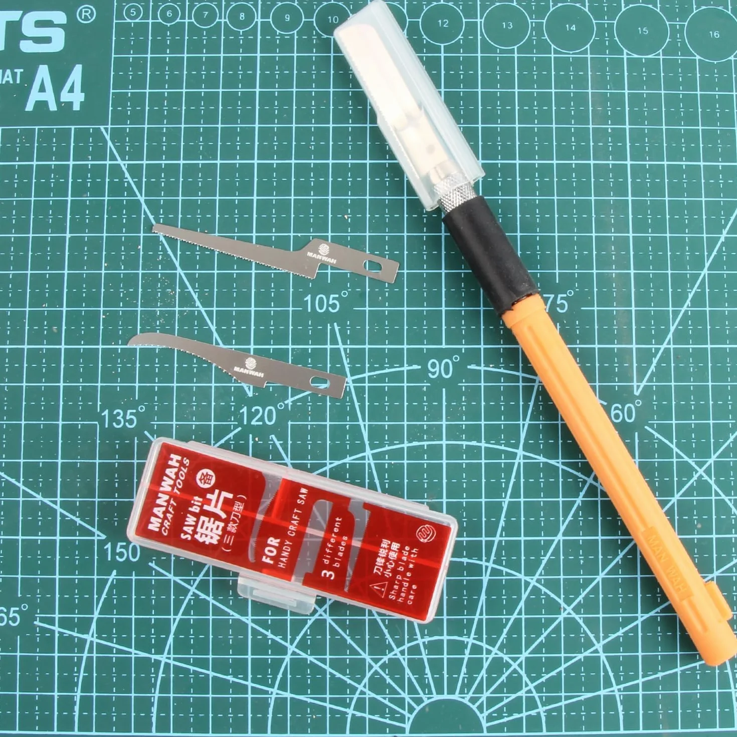 Sega a mano per modellismo con 3 lame, set utensili hobby fai da te