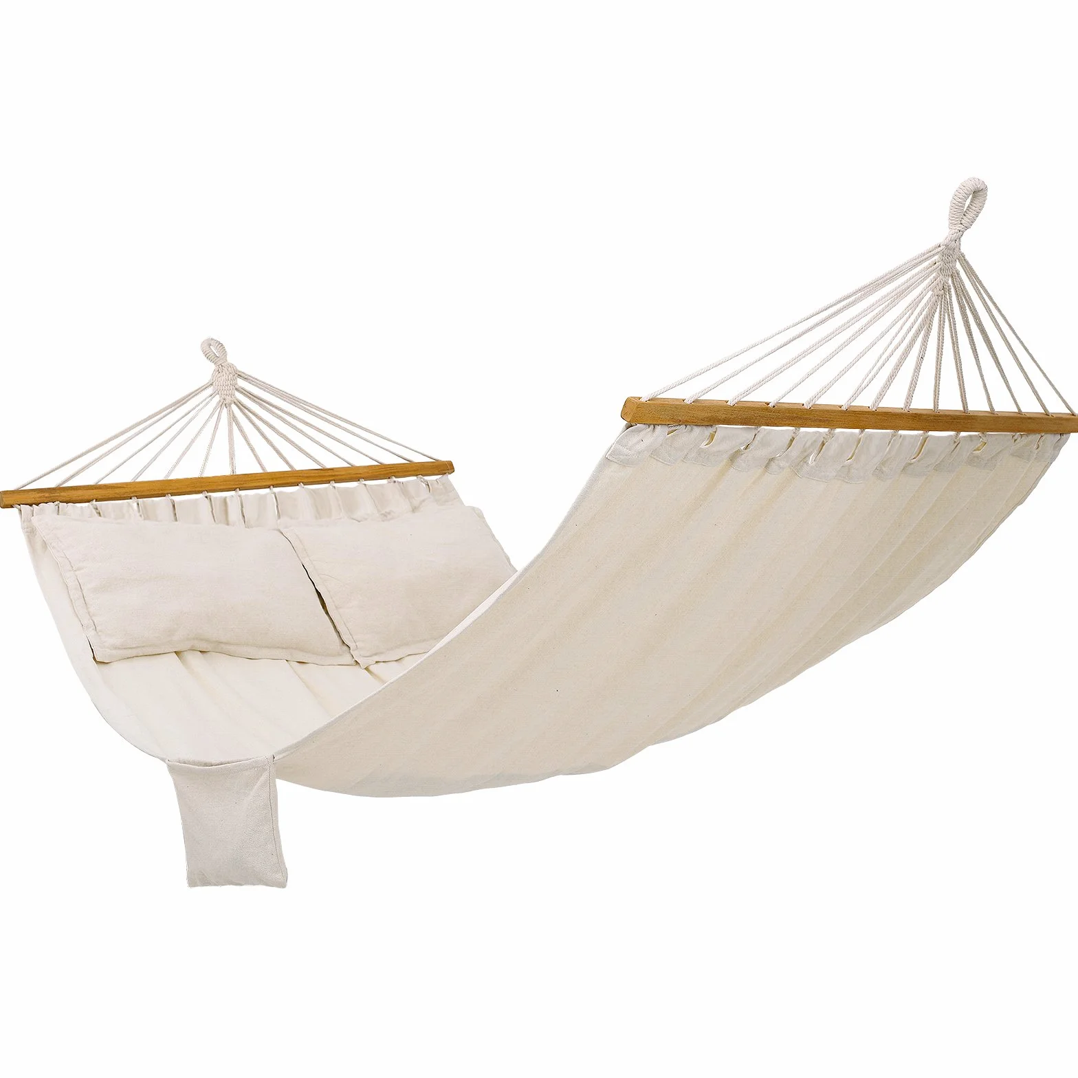 SONGMICS Amaca Letto Dondolo da Esterno 300 kg 122 x 14.5 x 14.5 cm Beige