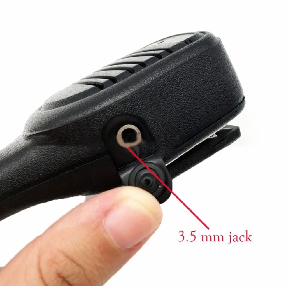 Microfono altoparlante portatile impermeabile per RT-880 RT-880G UV-98 Plus RT-817A Radio bidirezionale ABS Nero