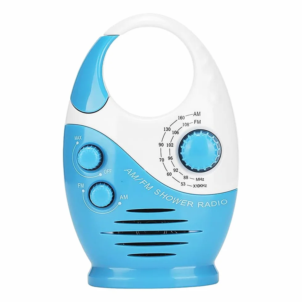 Sarini DAB/DAB+ Radio da doccia impermeabile AM FM portatile con gancio