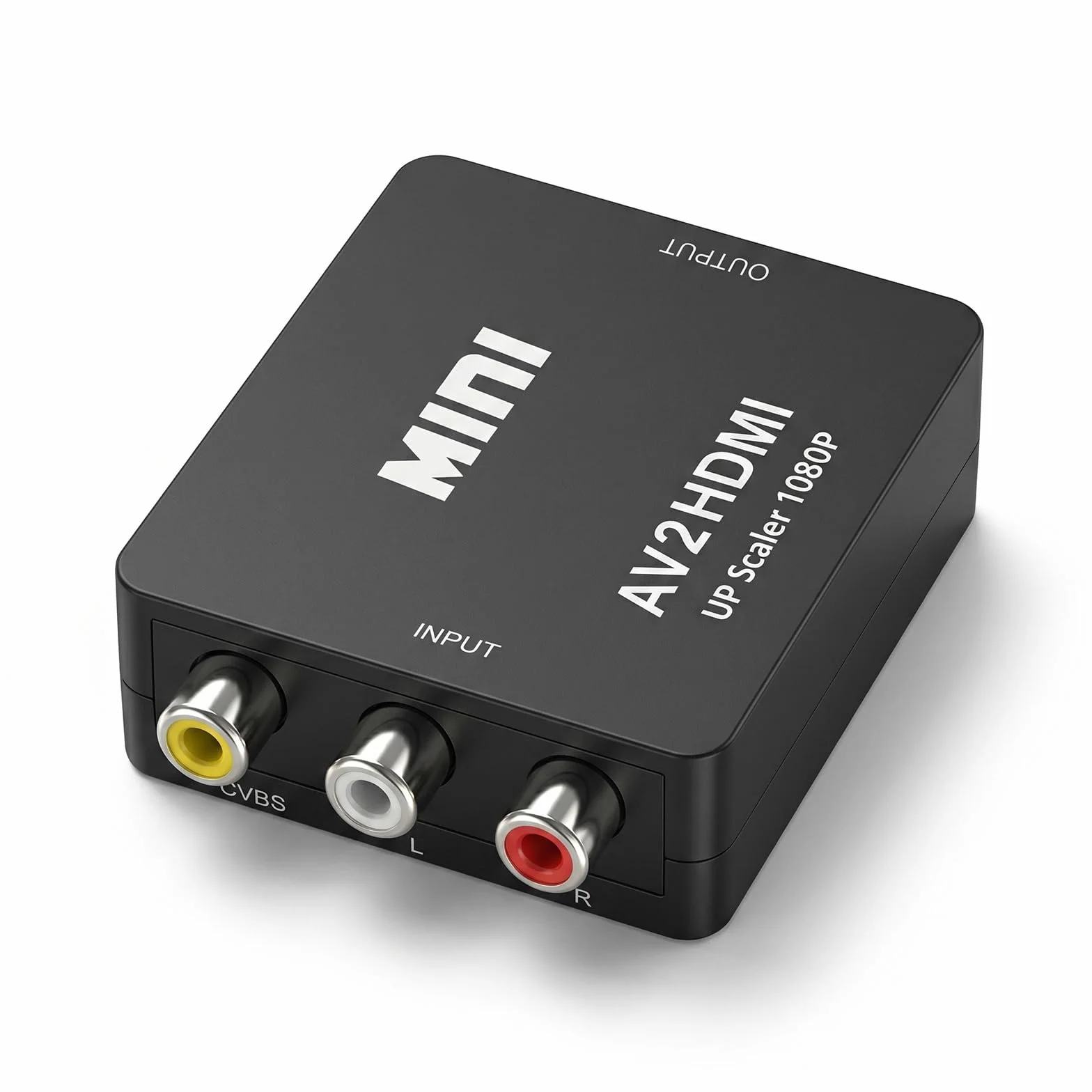 Convertitore RCA a HDMI, Adattatore AV a HDMI Mini 1080P, Composite Video Audio a HDMI, Plug & Play con Cavo USB, PAL/NTSC/SECAM per PS1 PS2 Wii N64 VHS VCR DVD