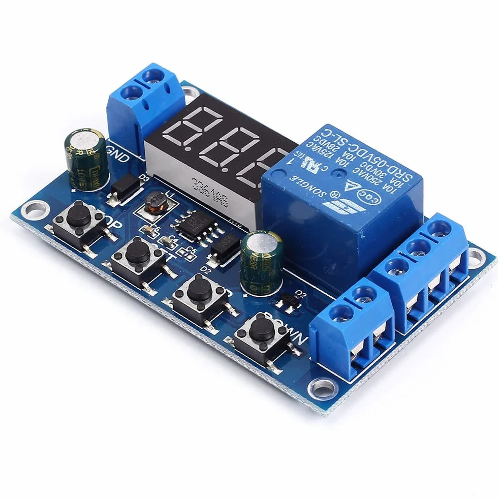 DONGKER Modulo di protezione da sottotensione DC 6V-40V Tester Batteria con display LCD per batteria al litio e al piombo acido