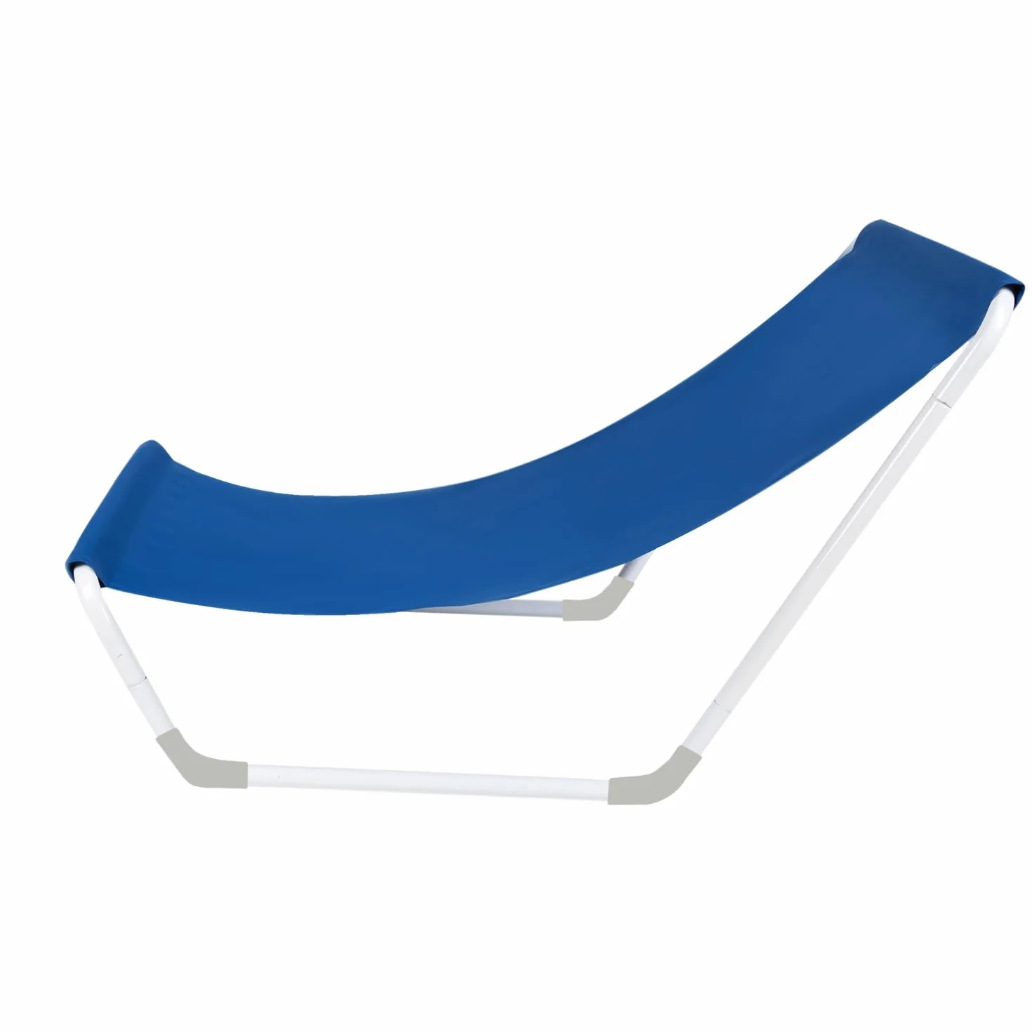 Sdraio da Spiaggia con Borsa da Trasporto Pieghevole, Resistente fino a 110 kg, Impermeabile, per Giardino, Terrazza, Spiaggia, Campeggio, in Acciaio, Blu 23563
