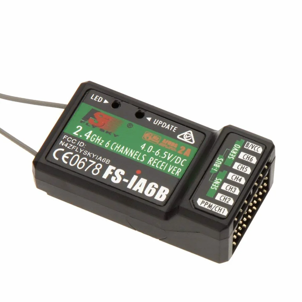 Flysky FS-iA6B ricevitore 6 canali con trasmettitore i4 i6 i10 i10 compatibile iBus 2.4G