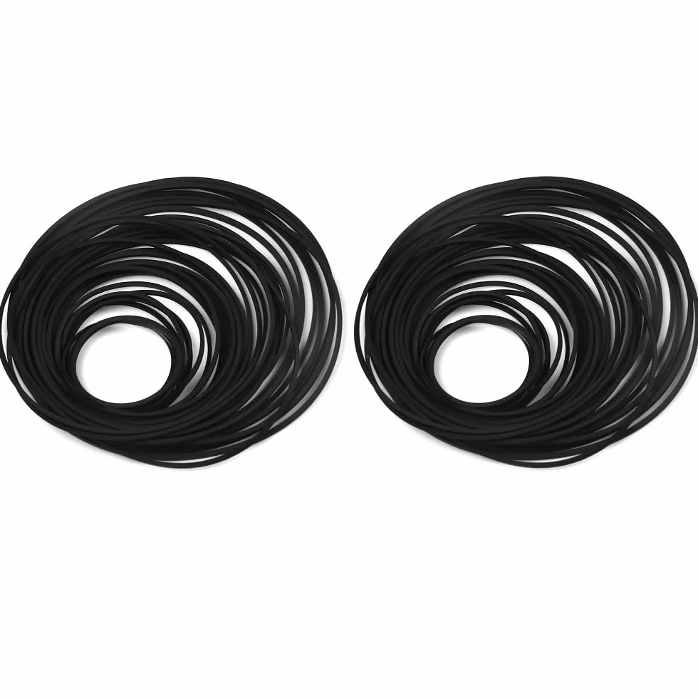 Cinghie quadrate in gomma assortite universali 26-120 mm per riparazione registratori macchine video DVD