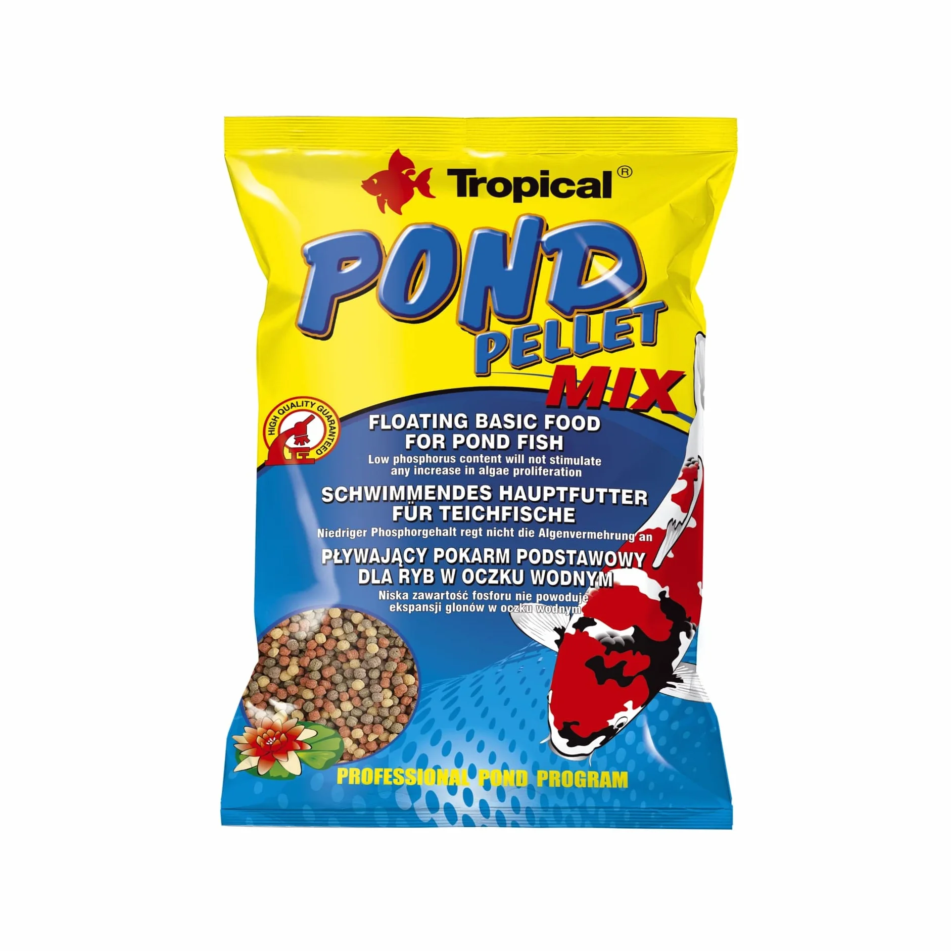 Pond Pellet Mix 1000ml / 130g - è Una Miscela di Diversi Tipi di mangimi per l'alimentazione Quotidiana dei Pesci da laghetto.