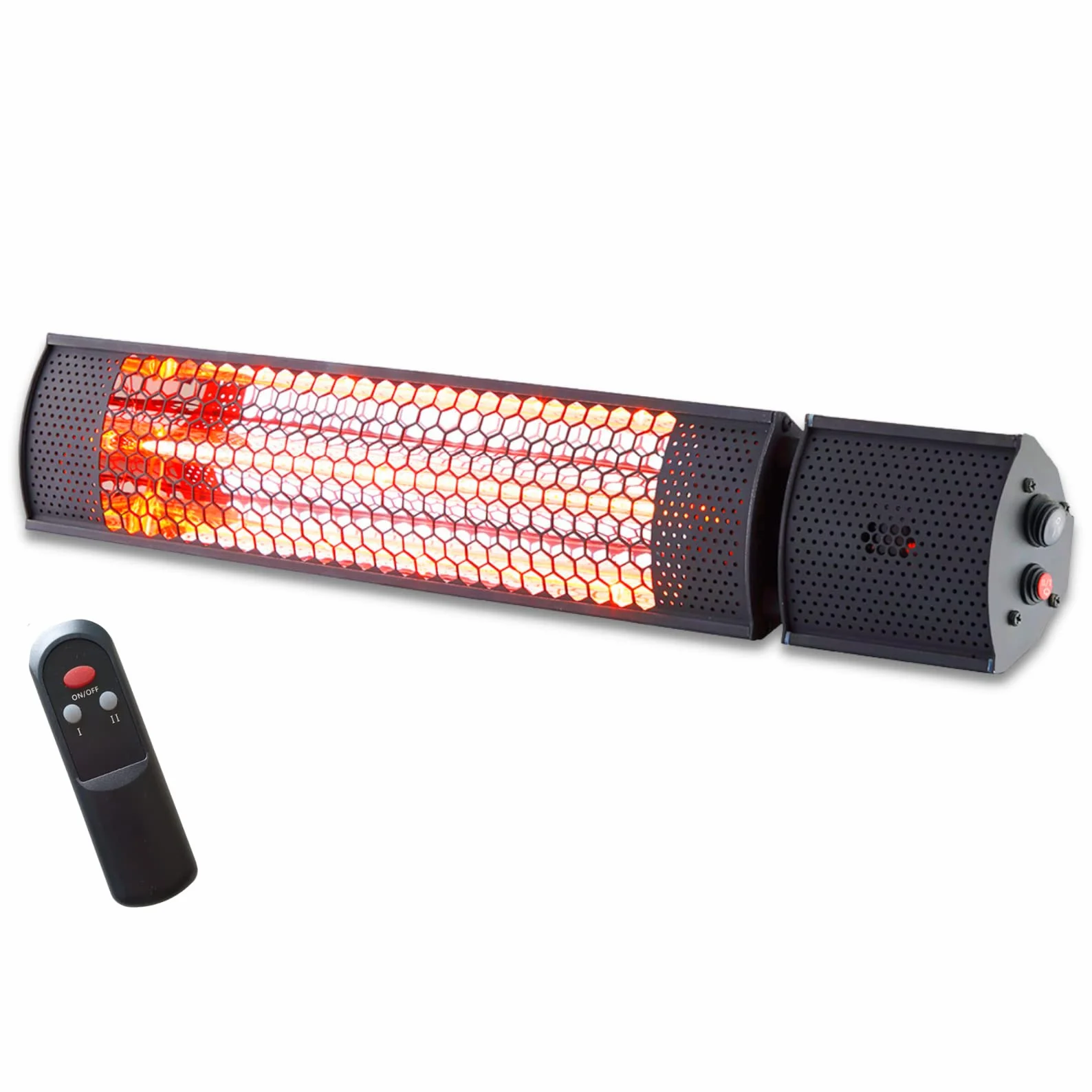 Stufa a Infrarossi 2000W STARLYF Riscaldatore Elettrico IP65 con Telecomando