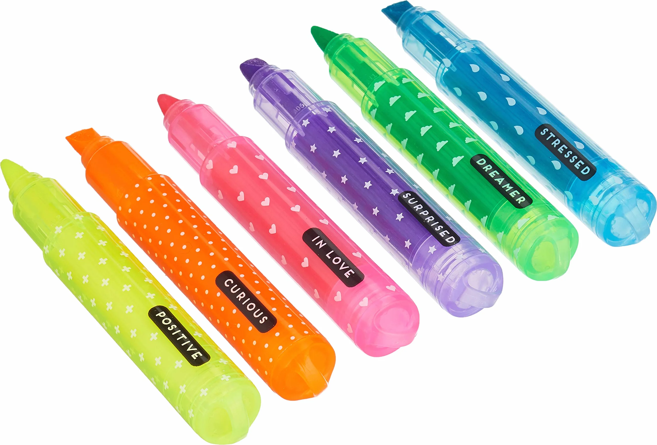 Legami Set di 6 Mini Evidenziatori Teddy's Mood