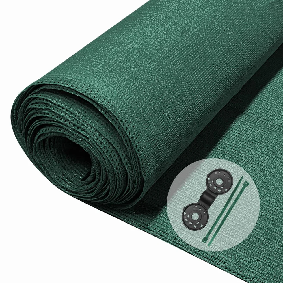 Rete Ombreggiante 1.5×10m HDPE 150 g/m² Telo Frangivista Giardino Antistrappo Antivento