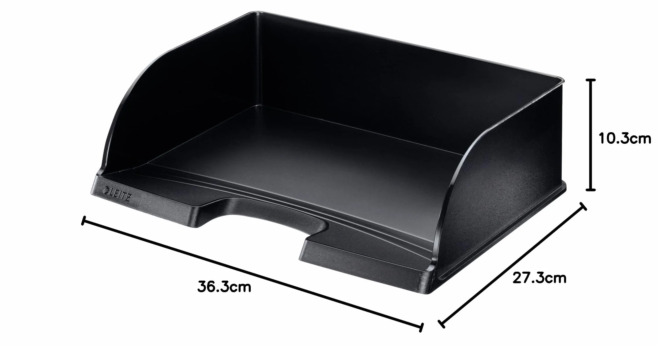 Leitz Vaschetta portacorrispondenza Jumbo Gamma Plus A4 orizzontale Nero