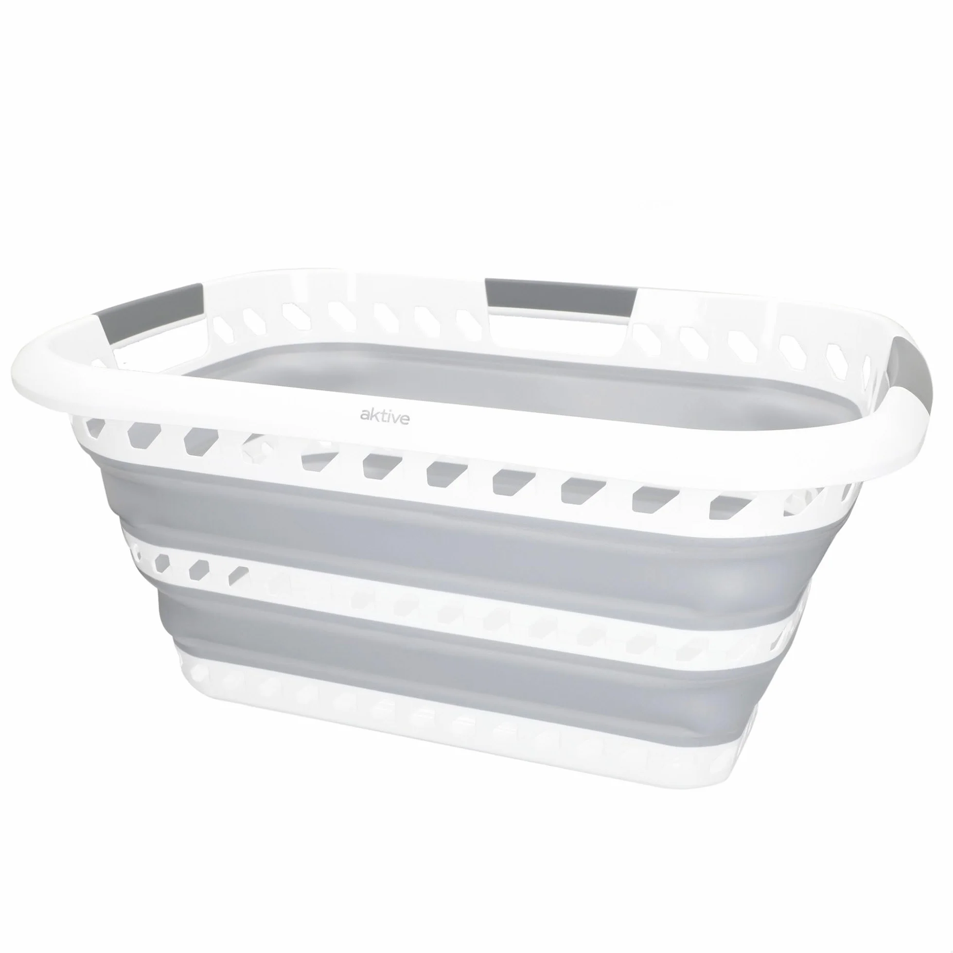 AKTIVE Cesto portabiancheria pieghevole 40 litri, Forma rettangolare, 61x43x28 cm, Pieghevole, Senza BPA, Contenitore portatile, Cesto portabiancheria pieghevole, Per casa, campeggio e picnic (63113)