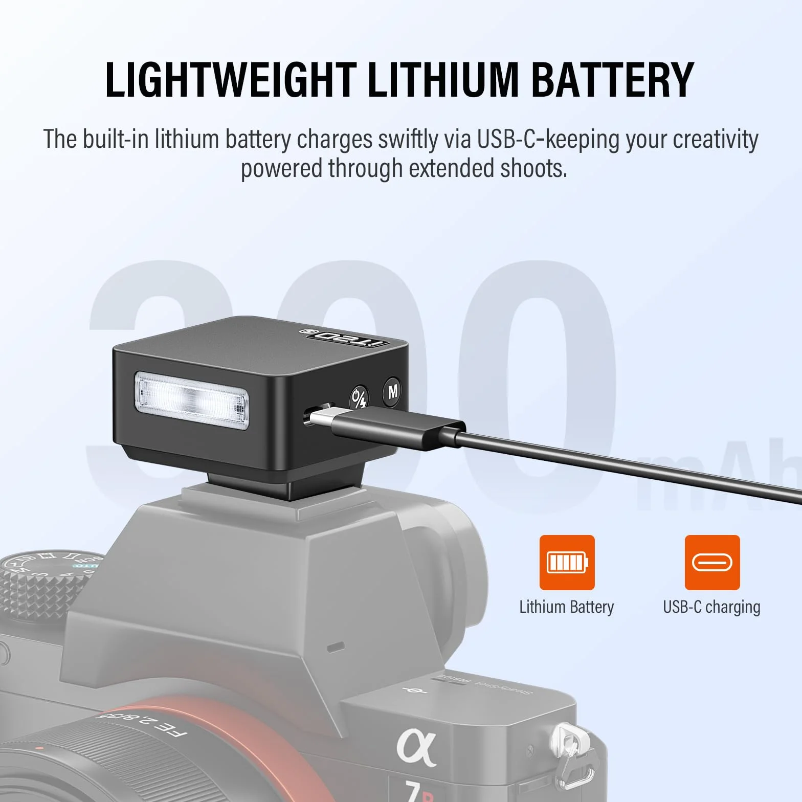 Godox iT20-S iT20 S Speedlite Flash TTL 6 Livelli Potenza Hot Shoe per Sony DSLR Nero