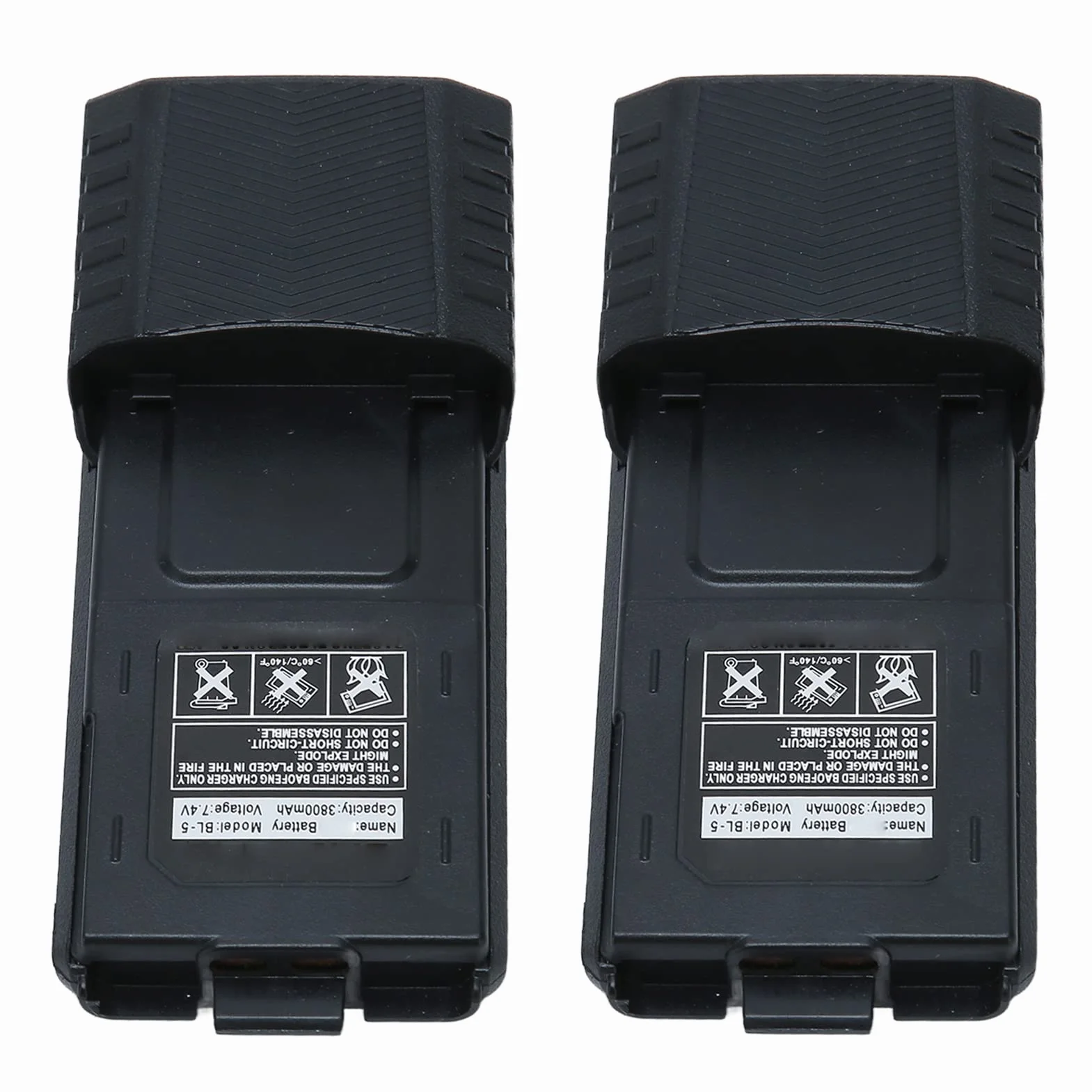Baofeng UV-5R 7.4V 3800mAh Li-Ion Batteria BL5 Walkie Talkie 2-Pack