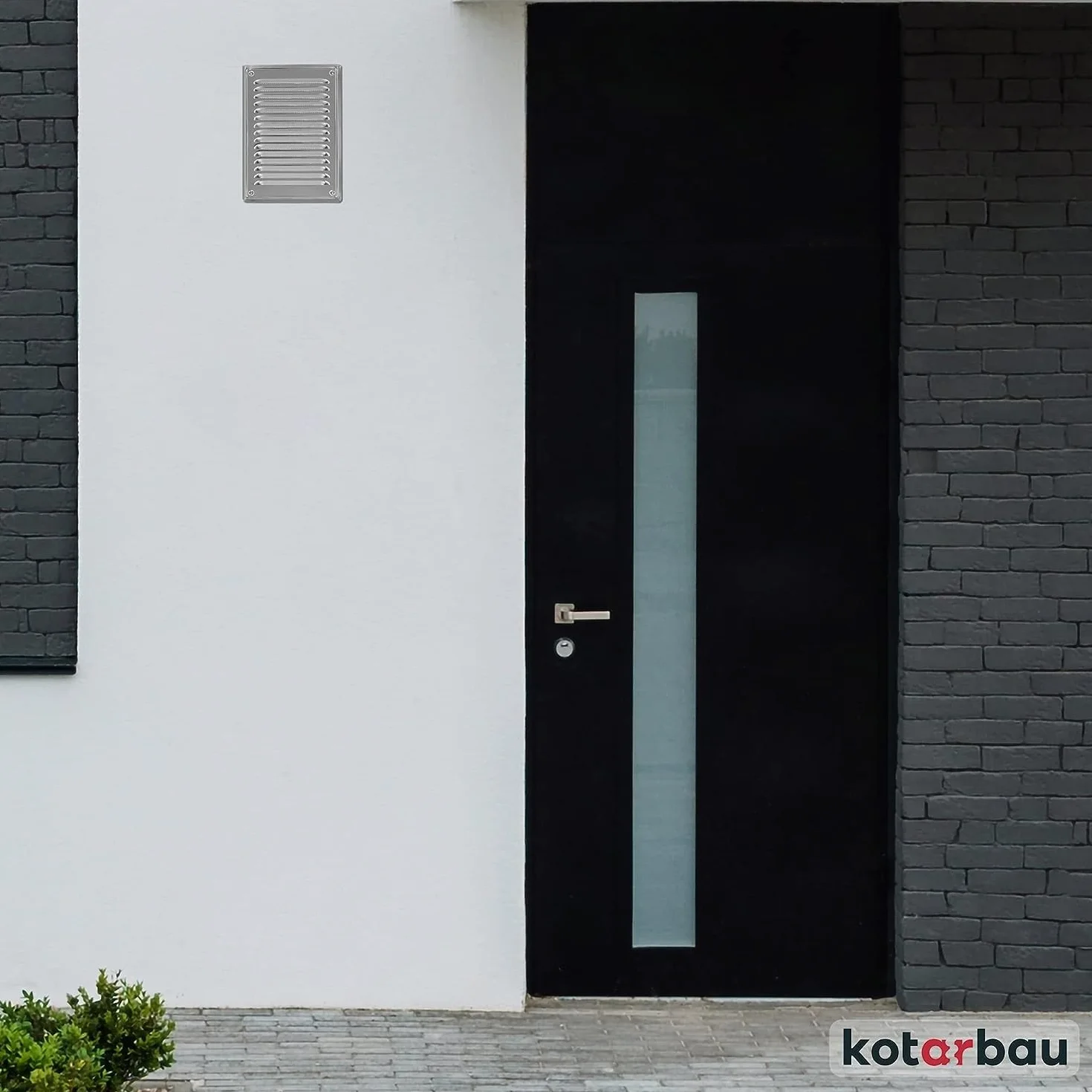 KOTARBAU® Griglia Aerazione Quadrata - Acciaio Inox - 16.5x23 cm - Argento - Griglia Ventilazione - con Rete Anti Insetti - Resistente Alla Corrosione