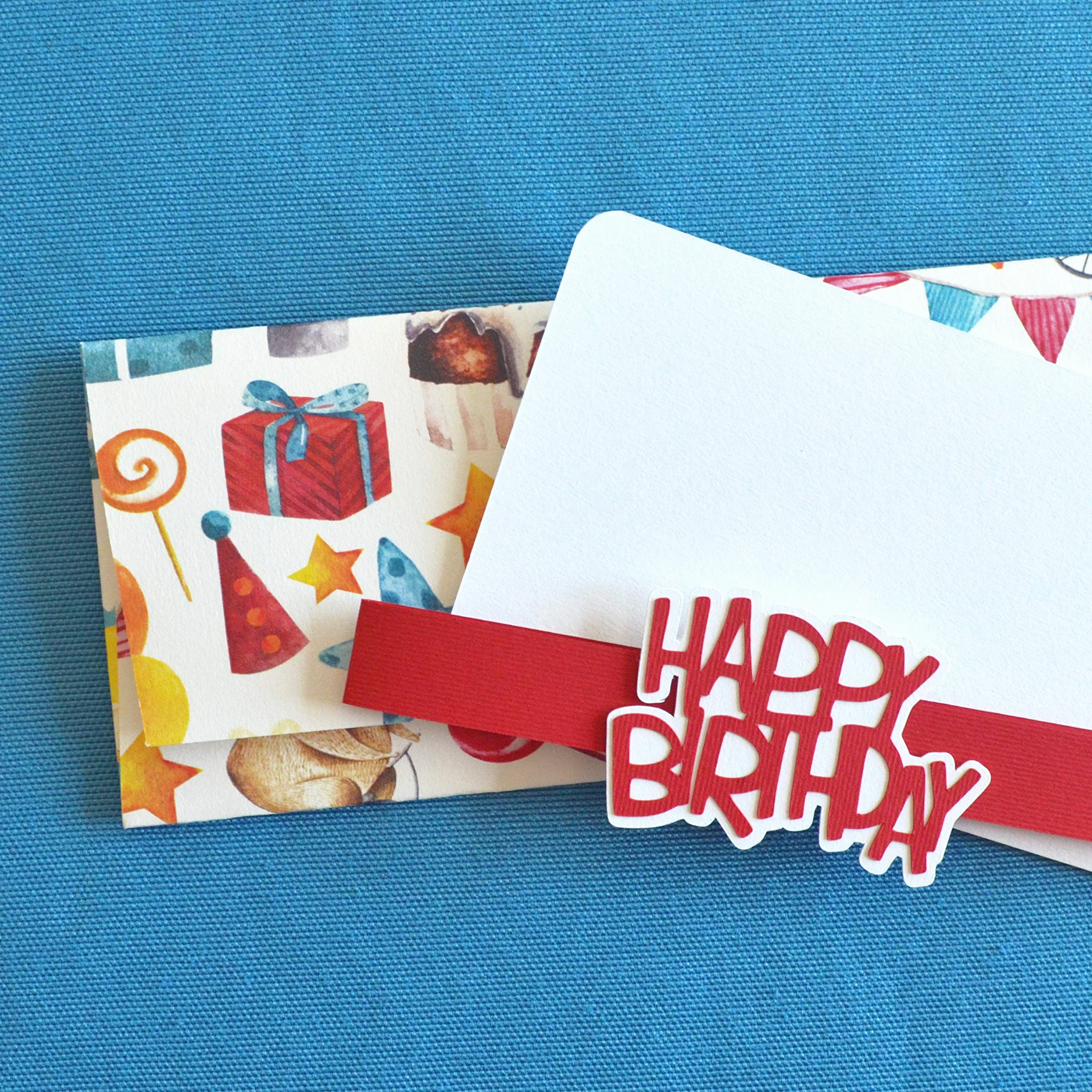 Porta soldi busta portasoldi 22 x 9,5 cm biglietto d'auguri vuoto fatto a mano