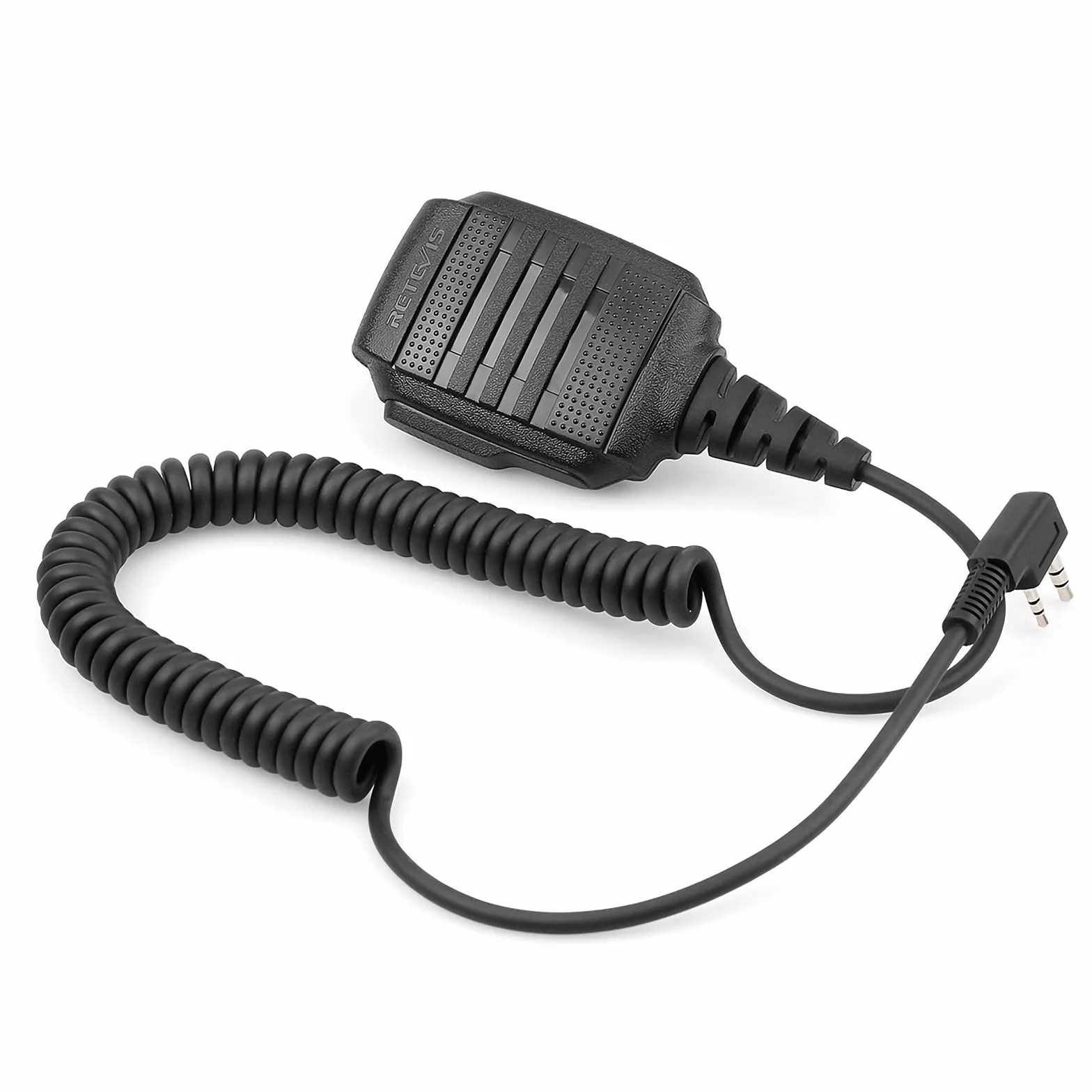 Retevis RS114 Walkie Talkie IP54 Altoparlante Microfono 2 Pin Compatibile RT24 RT27 RT22 RT622 RT5 RT5R RT28 Baofeng BF-888S UV-5R Kenwood (2 Pezzi)