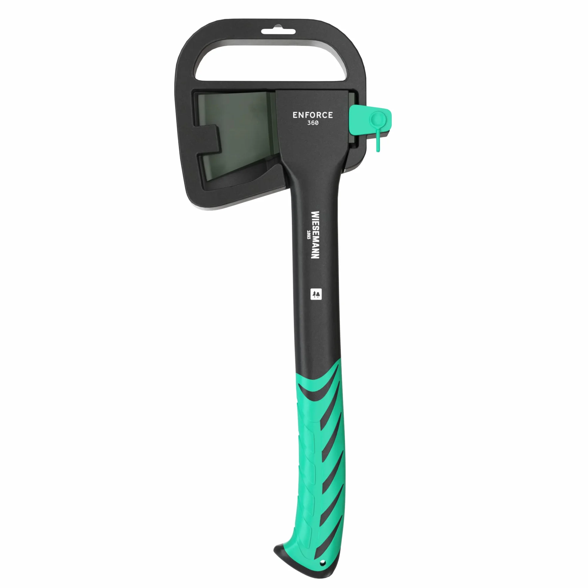 WIESEMANN Ascia universale 36 cm 630 g manico in fibra di vetro 2K ENFORCE