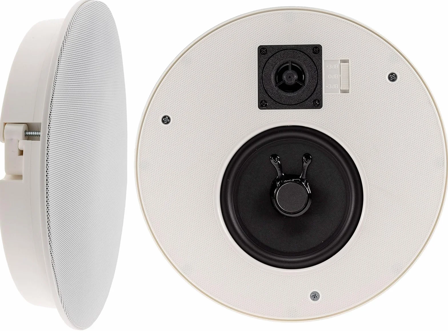 ChiliTec Altoparlante da Incasso Soffitto Parete 2 Vie 120 Watt Ø 255 mm Bianco