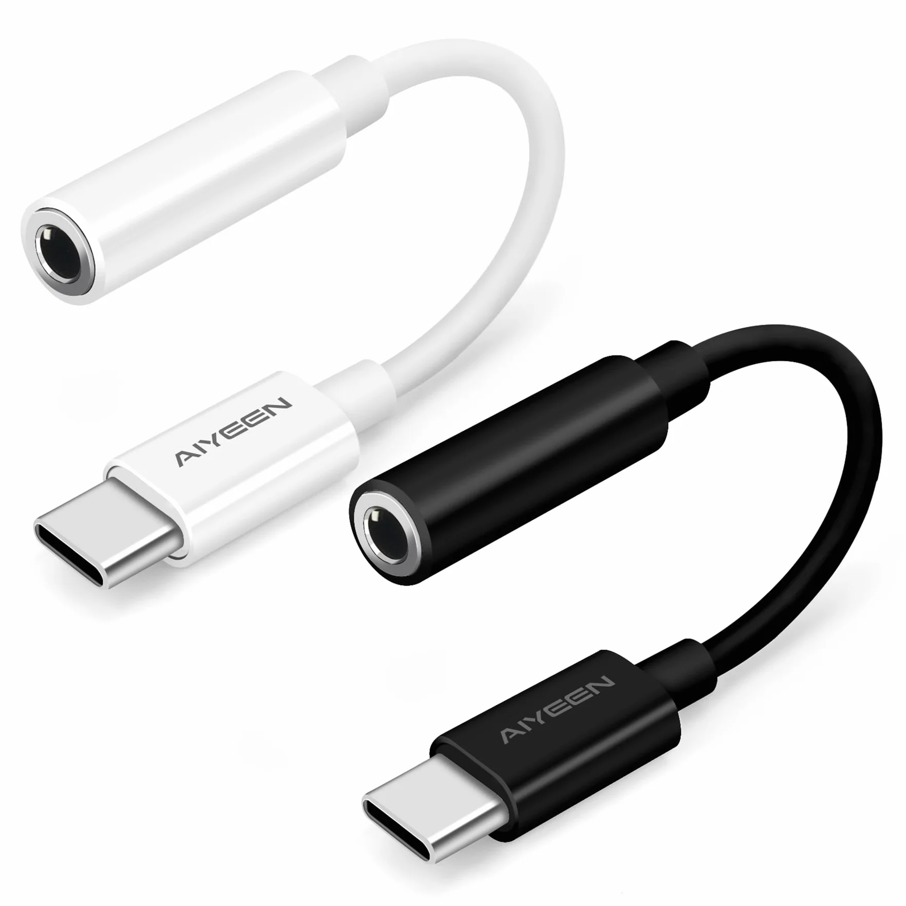 Adattatore da USB C a Jack 3,5 mm per Cuffie, Confezione da 2, Compatibile con iPhone 15, Samsung, Pixel, iPad