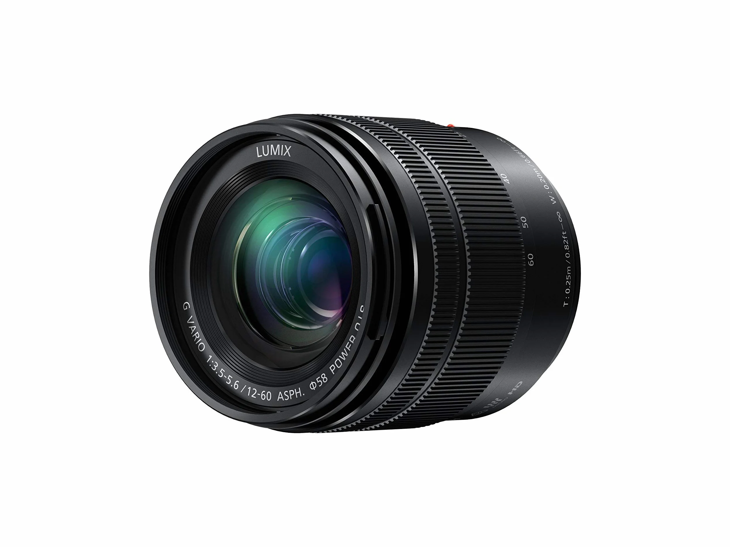 Panasonic LUMIX G Vario 12-60mm F3.5-5.6 ASPH. Lente Zoom 5x Power O.I.S. Nero Ricondizionato