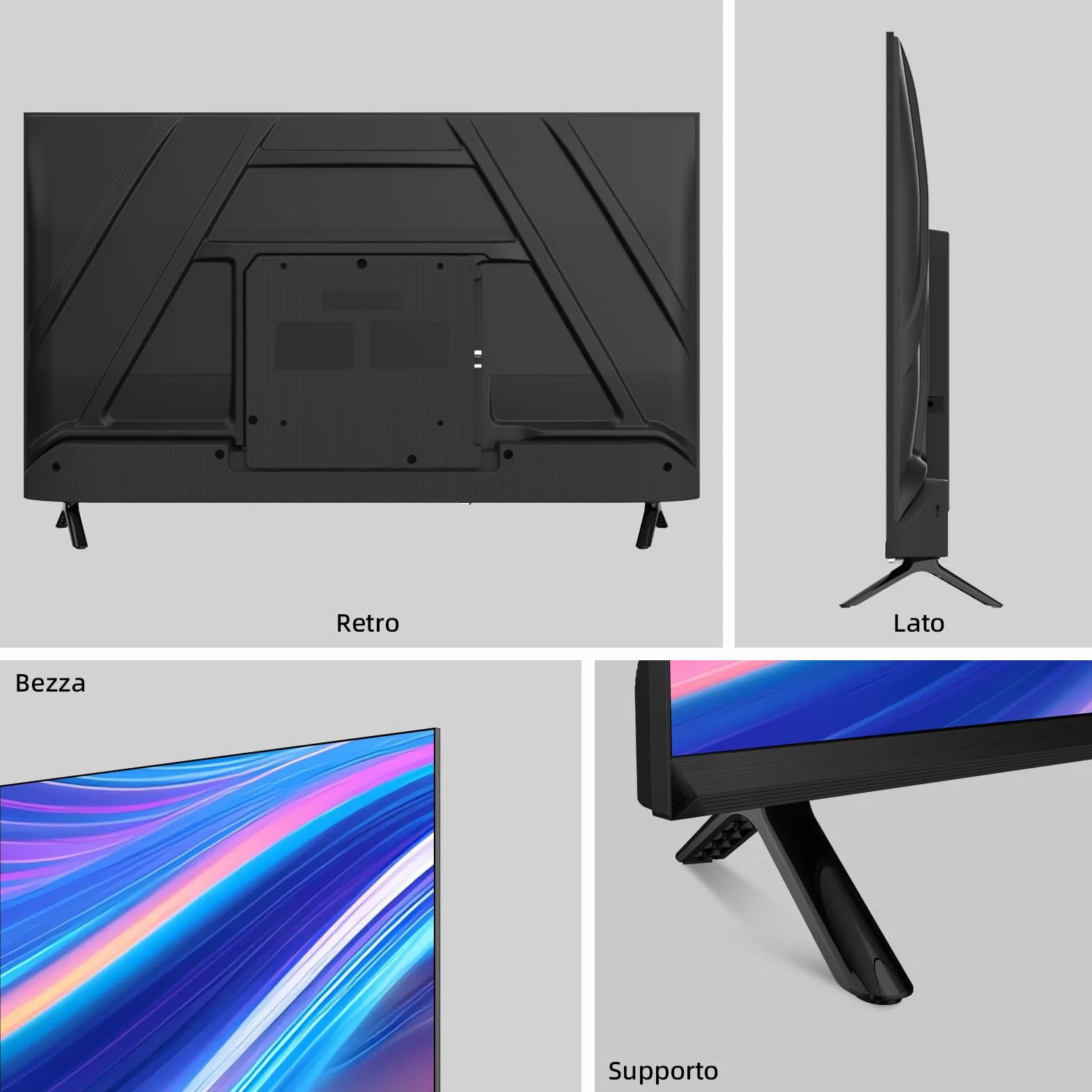 CHiQ L40FT 40" (100 cm) Full HD Smart TV, HDR10, Google TV, Dolby Audio, Chromecast, Triplo Tuner DVB-C/T/T2/S/S2