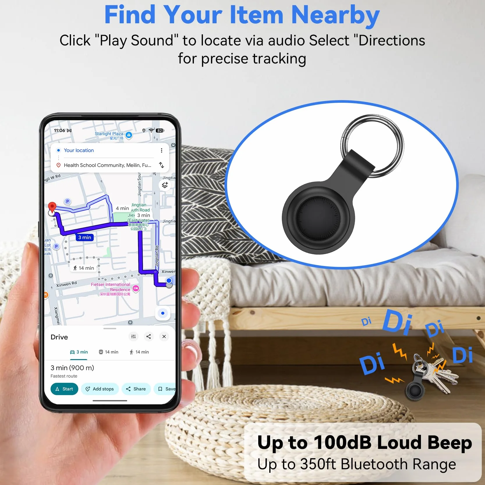 GPS Tracker per Auto, Air Tracker Android, Magnetico, IP68 Impermeabile, Localizzatore con App Copertura Globale, Tracciare Veicolo Moto, Senza SIM