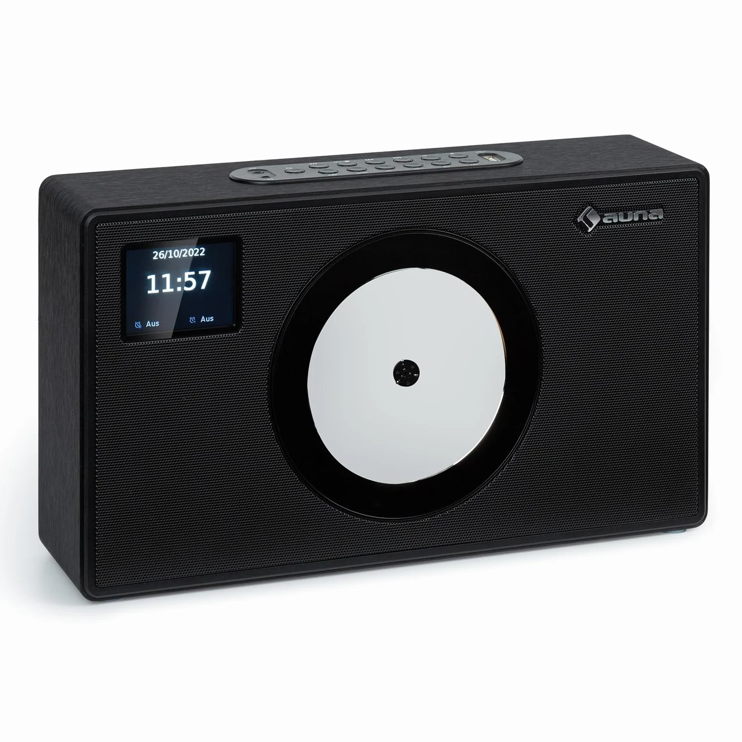 Vertico Radio Stereo Casa DAB/FM/DAB+ Bluetooth 28W Lettore CD Display LCD Radiosveglia Vintage Legno