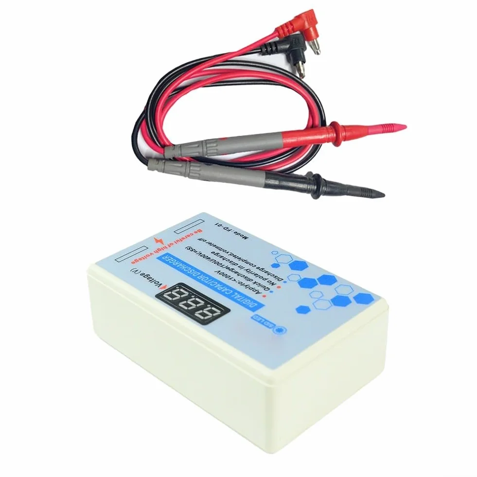 Scaricatore condensatore digitale 1000 V con monitoraggio tensione voltmetro DC/AC penna scarica plastica FDQ1
